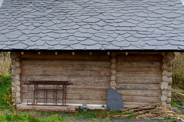 Cabaña de madera con pizarra a granel | pontevedra